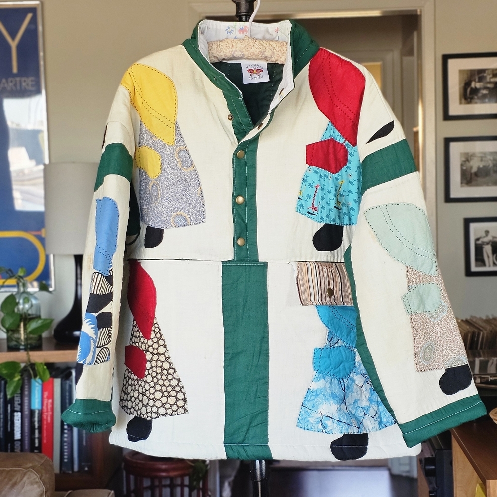 Psychic Outlaw Handmade Colorful Patchwork Pullover
